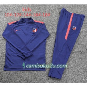 Atlético Madrid Criança Sweat de Treino Conjunto Azul 2018/19